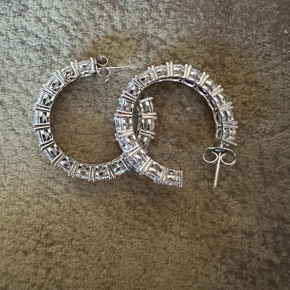 statement CZ earrings